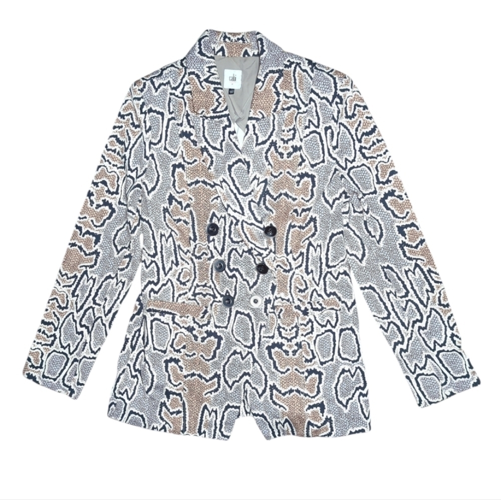 Cabi Samantha Python Blazer Double Breasted Style… - image 4